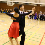 Jr.クイックステップで優勝した本間貴人・盛田有奈組によるオナーダンス。おめでとう！